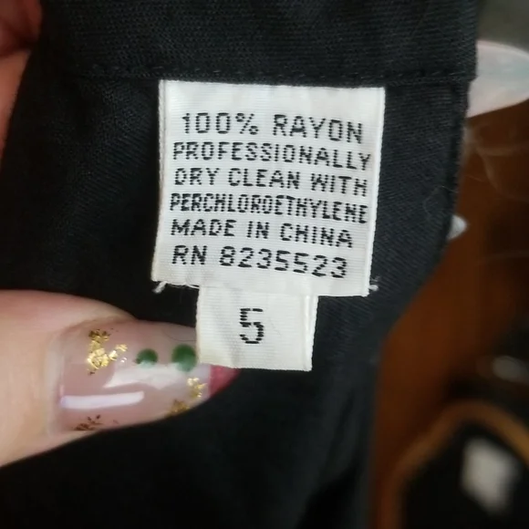 Black Fred Charles Halter Sleeveless Dress Size 5 - Picture 7 of 9